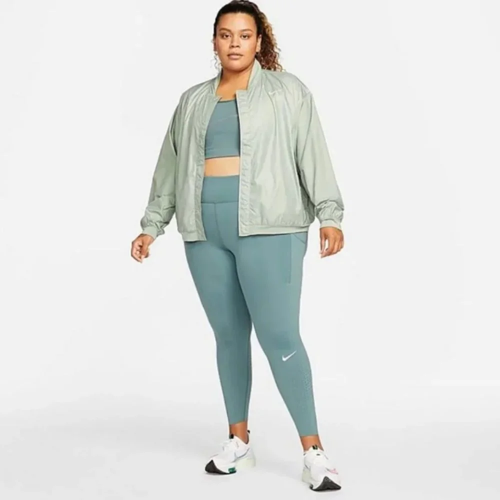 New WOMEN'S NIKE EPIC LUX RUNNING TIGHTS Size 3X Hasta Green - Picture 1 of 8